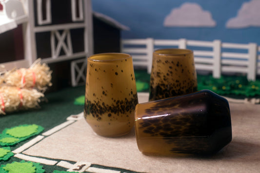 Akhal-Teke Thoroughbred Tumbler Herd in Dressage ring